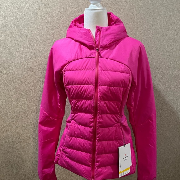Lululemon Down for It All Jacket SONIC PINK Size 8 NWT - Picture 4 of 11
